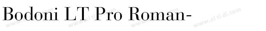 Bodoni LT Pro Roman字体转换